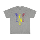3 Star and Sun Traditional Unisex Heavy Cotton Tee