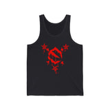 EZ MIL Drip Red Emblem Unisex Jersey Tank