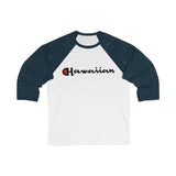 Hawaiian Kanaka Unisex 3/4 Sleeve Baseball Tee