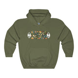 Guam Floral Hoodies Dark Colors.