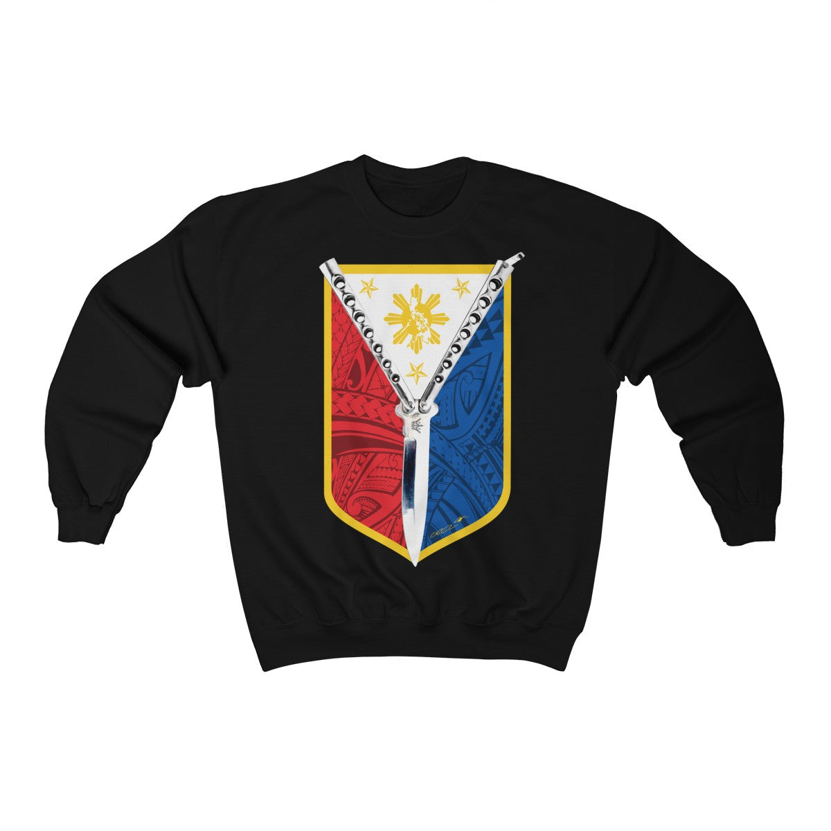 Balisong Shield Unisex Heavy Blend™ Crewneck Sweatshirt