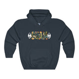 Guam Floral Hoodies Dark Colors.