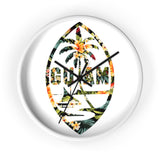 Guam Floral Wall clock