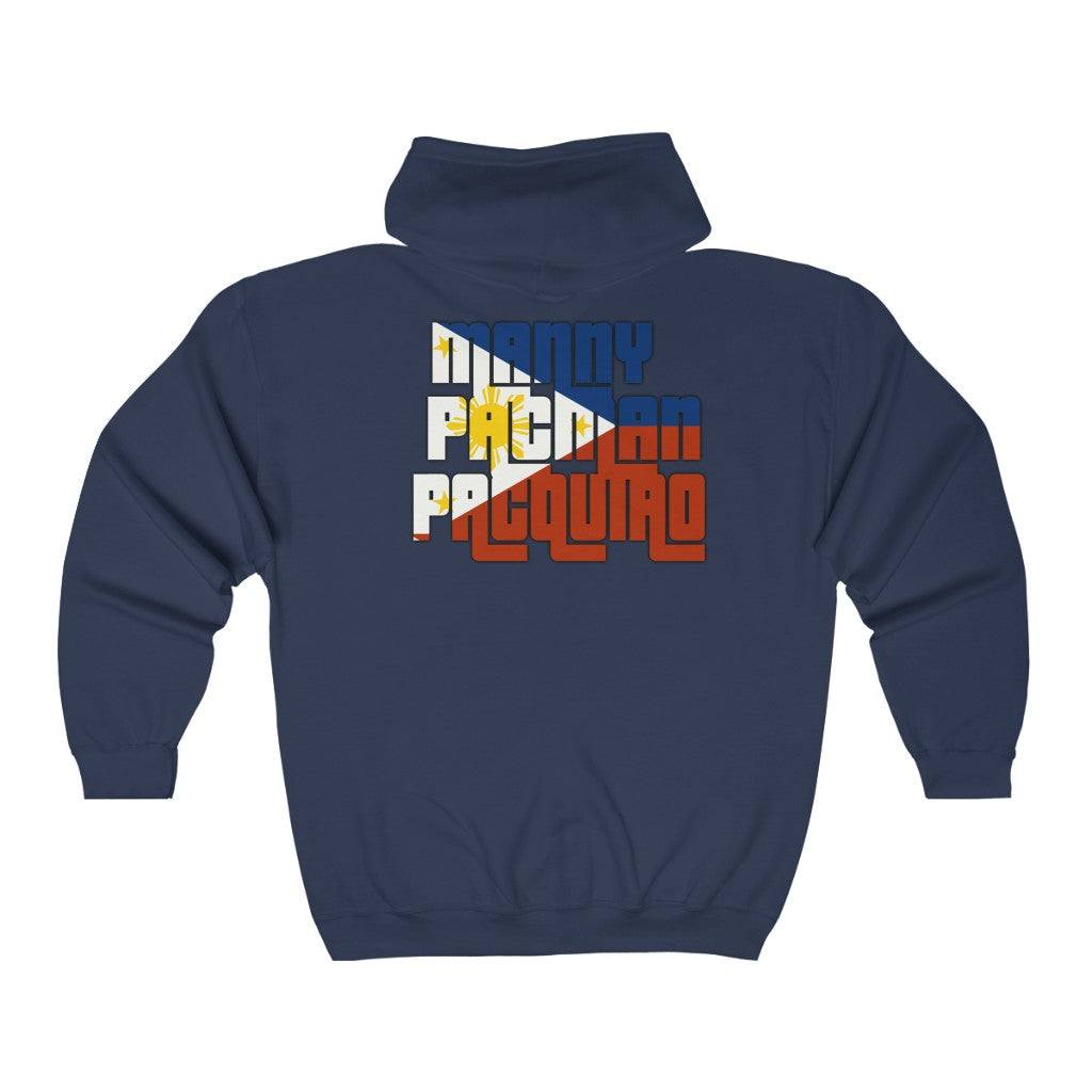 Manny Pacman Pacquaio Full Zip Hooded Sweatshirt