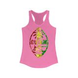 Guam Rasta Floral Racerback Tank