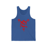 EZ MIL Drip Red Emblem Unisex Jersey Tank