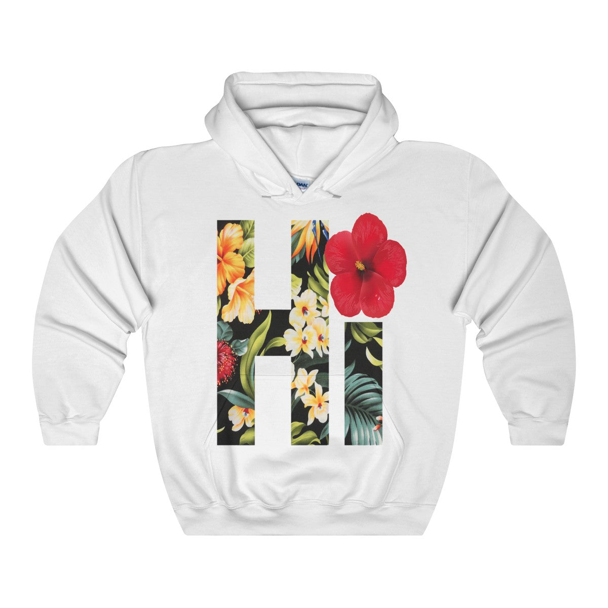 Hi Floral Hawaii Hooded Sweatshirt