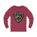 Hawaii Floral Shield Unisex Jersey Long Sleeve Tee