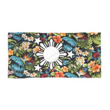 3 Stars and Sun Floral Beach Towel
