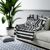 Hawaii Kanaka Tribal Velveteen Plush Blanket