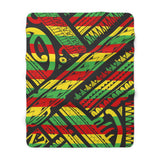 Rasta Tribal Fleece Blanket