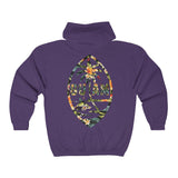 Guam Floral Unisex Heavy Blend™ Full Zip Hooded Sweatshirt