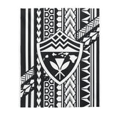 Hawaii Kanaka Tribal Velveteen Plush Blanket
