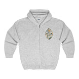 Guam Floral Unisex Heavy Blend™ Full Zip Hooded Sweatshirt