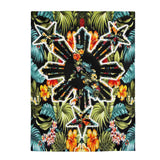 Filipino Sun Floral Velveteen Plush Blanket