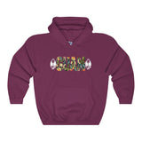Guam Floral Hoodies Dark Colors.