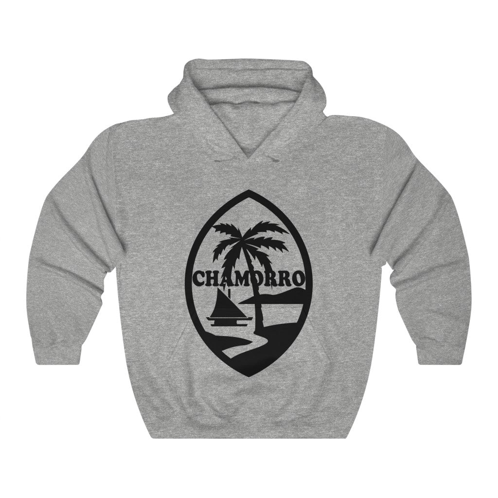 Chamorro Palm black Unisex Heavy Blend™ Hooded Sweatshirt