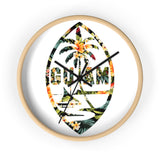 Guam Floral Wall clock