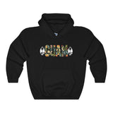 Guam Floral Hoodies Dark Colors.