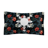 Filipino Floral 3 Stars and Sun Microfiber Pillow Sham