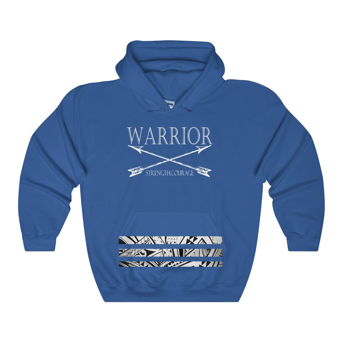 Warrior Tribal Bar Hooded Sweatshirt