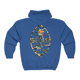 Guam Floral Unisex Heavy Blend™ Full Zip Hooded Sweatshirt