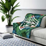 Hawaii Paradise Floral Fleece Blanket