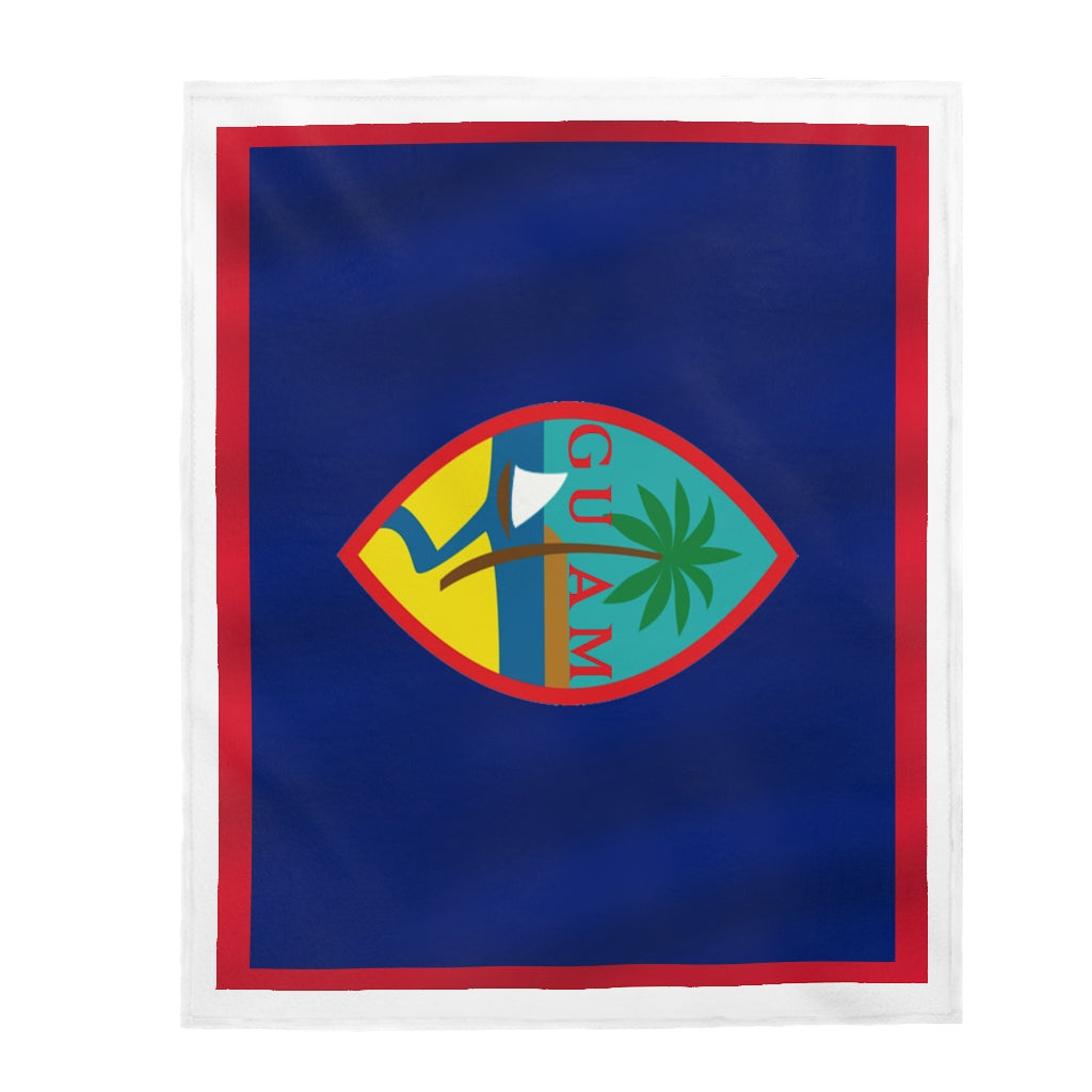Guam Flag Velveteen Plush Blanket
