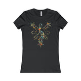 Philippines 3 Stars and Sun Womens Floral Tee