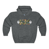 Guam Floral Hoodies Dark Colors.