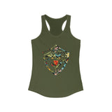 Hawaii Floral Shield Women's Ideal Racerback Tank