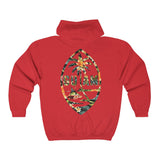 Guam Floral Unisex Heavy Blend™ Full Zip Hooded Sweatshirt