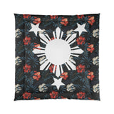 Filipino Floral 3 Stars and Sun Comforter