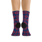 Hawaii Fresh Blue & Red Socks