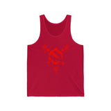 EZ MIL Drip Red Emblem Unisex Jersey Tank