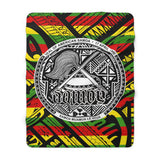 Samoa Rasta Fleece Blanket