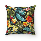 Guam Floral Seal  Square Pillow