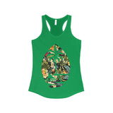 Floral Guam Tank womens Racerback