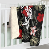 Philippines Heart Floral Fleece Blanket