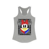Philippines Flag Tribal Bandana Bow Racerback Tank