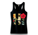 HI FLORAL RACER BACK TANK