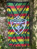 Hawaii Rasta Shield Beach Towel