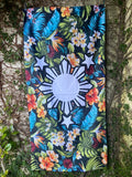 3 Stars and Sun Floral Beach Towel