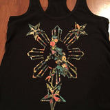 3 Stars and Sun Floral Philippines Racer Back Tank
