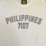 Philippines 7107 Tribal Bar White Tee