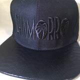 CHAMORRO Palms Black on Black Leather Brim LIMITED SNAPBACKS