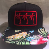 3 RED PALMS FLORALS LIMITED SNAPBACKS