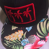 3 RED PALMS FLORALS LIMITED SNAPBACKS