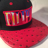 FILIPINO FLAG RED OSTRICH SNAPBACKS