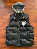 3 Stars and Sun Sleeveless Hooded Jackets